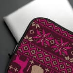 Laptop Sleeves - Knitted Pattern With Purple Background 05