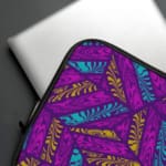 Laptop Sleeves - Vector Pattern With Purple Background 05