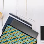 Laptop Sleeve - Geometric Pattern With Blue Background 05