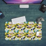 Embark on a Journey with Our Traffic Signal Route With Yellow and blue colors Children's Desk Mat 3