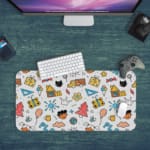 Line Art Desk Pad with Pencil Drawings -Creative and Functional 4