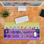 Alphabet Desk Pad with Multi Colors Design: Educational and Functional 5