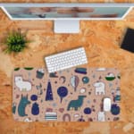 Line Art Desk Pad with Pencil Drawings - Creative and Functional 5