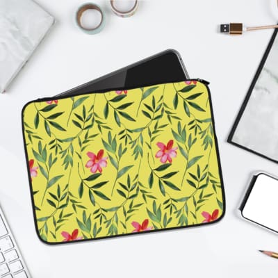 Laptop Sleeves - Flowers Type Vector Design 1