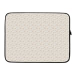 Infidu Light Dot Pattern Laptop Sleeve with off-white background and subtle dot design laptop sleeve kept on a plain white background