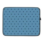 Infidu Simple Blue Polka Dot Laptop Sleeve – Stylish and Durable laptop sleeve kept on a plain white background