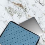 Infidu Simple Blue Polka Dot Laptop Sleeve – Stylish and Durable The laptop sleeve covers the laptop