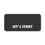 Infidu Let’s Start Desk Pad with white text on a black background, motivational design Desk Pad kept on a plain white background