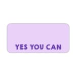 Infidu Yes You Can Desk Pad featuring motivational purple text on a minimalist purple background, perfect for inspiring confidence at your desk. Desk Pad kept on a plain white background